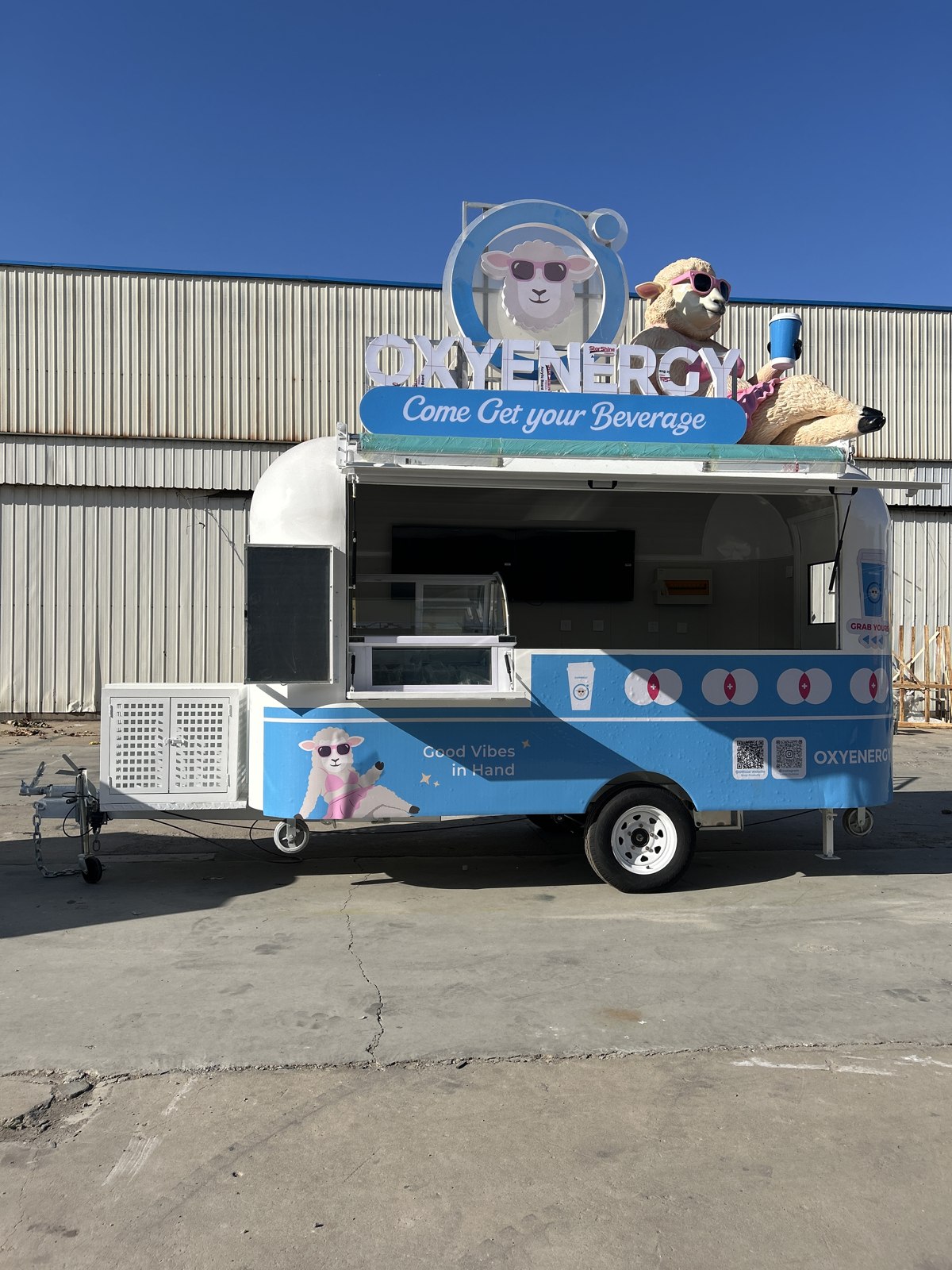 Overall view of the second branded drinks trailer