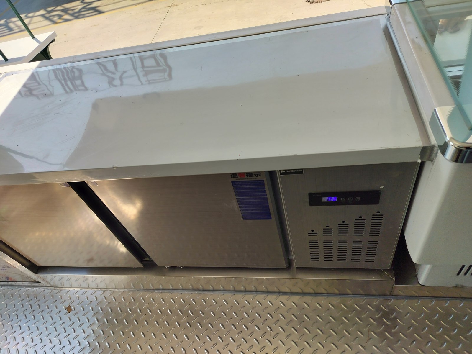 Undercounter refrigeration fitted beneath the worktop