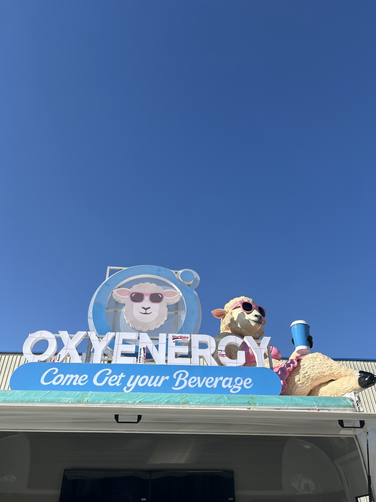 Front view with the rooftop branding installed